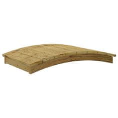 Vidaxl Vrtni most 110x74 cm iz impregnirane trdne borovine