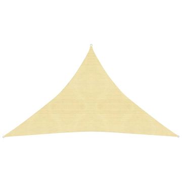 Vidaxl Senčno jadro 160 g/m² bež 4x4x5,8 m HDPE