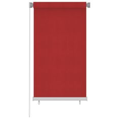 Vidaxl Zunanje rolo senčilo 80x140 cm rdeče HDPE