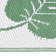 Vidaxl Zunanja preproga zelena 190x290 cm PP
