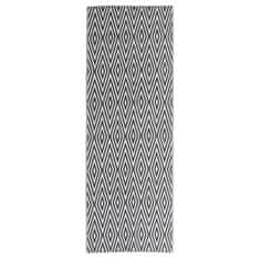 Vidaxl Zunanja preproga, črna, 80 x 250 cm, PP