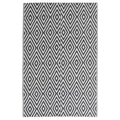 Vidaxl Zunanja preproga, črna, 140 x 200 cm, PP