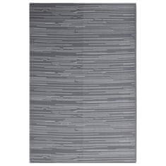 Vidaxl Zunanja preproga, antracitna, 140 x 200 cm, PP