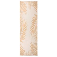 Vidaxl Zunanja ravna preproga, 80x250 cm, vzorec listov