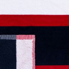 Svilanit  Red Nautica plažna brisača, 80x180 cm, rdeča/bela