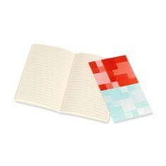 Moleskine Volant beležnici z mehko platnico, žepni, črtni, modra in rdeča