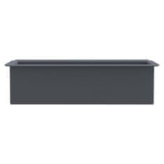Vidaxl Cvetlična korita za evro palete 12 kosov siva 36x13,5x9,5 cm PP