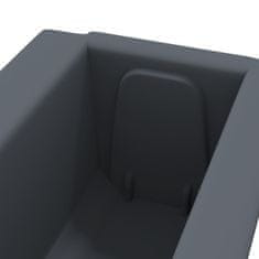 Vidaxl Cvetlična korita za evro palete 12 kosov siva 36x13,5x9,5 cm PP
