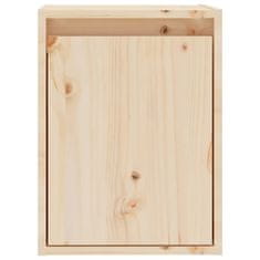 Vidaxl Stenska omarica 2 kosa 30x30x40 cm trdna borovina