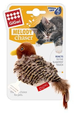 GiGwi Igrača mačka Melody Chaser Bird z zvočnim čipom