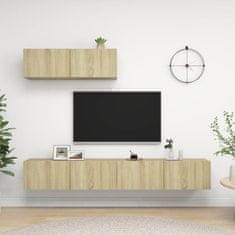 Vidaxl TV omarice 3 kosi sonoma hrast iverna plošča