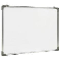 Vidaxl Magnetna piši-briši tabla bela 90x60 cm jeklo