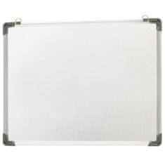 Greatstore Magnetna piši-briši tabla bela 90x60 cm jeklo