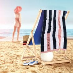 Svilanit PinkStripe plažna brisača, 80x160 cm