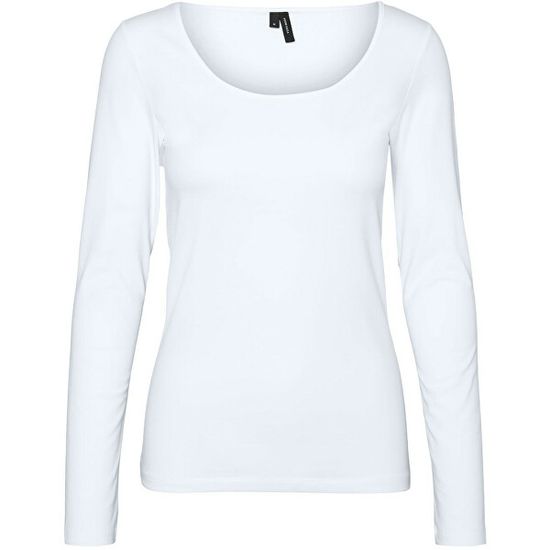 Vero Moda Ženska majica VMMAXI Tight Fit 10228809 Bright White