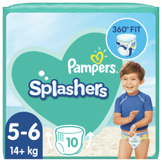 Pampers hlačne plenice za v vodo Splashers 5-6 (14+ kg) 10 kosov