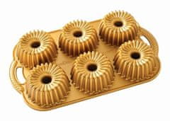 NordicWare Obrazec za šest malih tort BRILLANCE gold