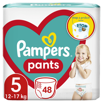 Pampers Pants 5 Junior (12-17 kg) Jumbo Pack - Hlačne plenice 48 kosov