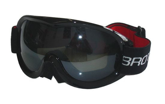 ACRAsport B259-CRN Smučarska očala za odrasle, dvojna stekla, črna