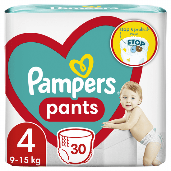Pampers Pants hlačne plenice, Velikost 4, 9–15 kg, 30 kosov