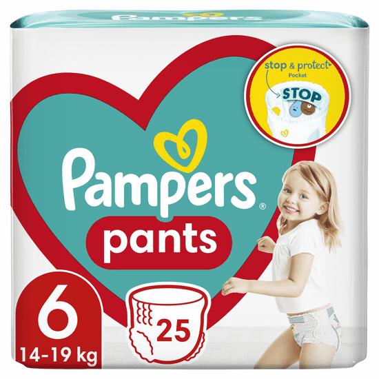 Pampers Pants hlačne plenice, Velikost 6, 15 kg+, 25 kosov
