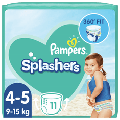 Pampers hlačne plenice za v vodo Splashers 4-5 (9-15 kg) 11 kosov