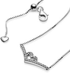 Pandora Romantična srebrna ogrlica za ženske Wish 399273C01-45