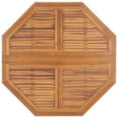 Vidaxl Zložljiva vrtna jedilna miza 110x110x75 cm trdna tikovina