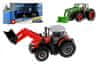 Burago B traktor z nakladalnikom Fendt 1050 Vario/New Holland kovina/plast 16cm 2 tipa