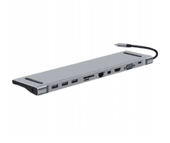 CO2 HUB 10W1 PRIKLJUČNA POSTAJA USB - C HDMI 4K SD ZA MACBOOK PRO / AIR CO2-0120