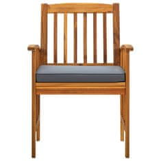 Vidaxl 3058088 5 Piece Garden Dining Set with Cushions Solid Acacia Wood (45962+2x312130)