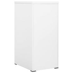 Vidaxl Arhivska omarica bela 46x62x102,5 cm jeklo
