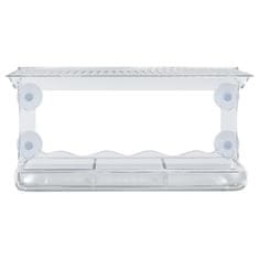 Greatstore Krmilnice za ptice, za okensko polico, 2 kosa, akril, 30x12x15 cm