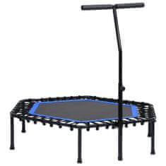 shumee Fitnes trampolin z ročajem in varnostno oblogo šestkoten 122 cm