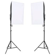 Vidaxl Komplet za foto studio z lučmi in ozadjem