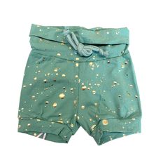 Nootka Kratke hlače zlati flekci zelene, ročno delo, 110