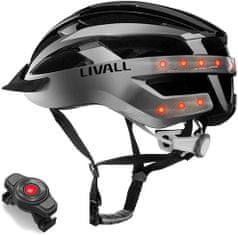Livall MT1 Neo pametna kolesarska čelada, L, črna-antracit