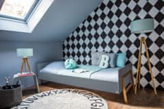 DreamWithUs Otroška postelja 90x200cm Lilu siva