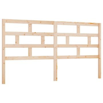 Vidaxl Posteljno vzglavje 206x4x100 cm trdna borovina
