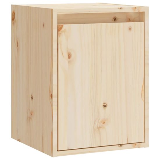 Vidaxl Stenska omarica 30x30x40 cm trdna borovina
