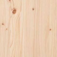 Vidaxl Stojalo za zaslon 100x27,5x15 cm trdna borovina
