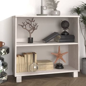 Vidaxl vidaXL HAMAR Omarica bela 85x35x80 cm masivni borov les