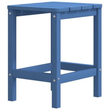 Vidaxl Vrtna miza Adirondack aqua modra 38x38x46 cm HDPE