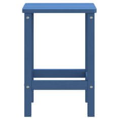 Vidaxl Vrtna miza Adirondack aqua modra 38x38x46 cm HDPE