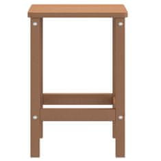 Vidaxl Vrtna miza Adirondack rjava 38x38x46 cm HDPE