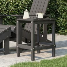 Vidaxl Vrtna miza Adirondack antracitna 38x38x46 cm HDPE