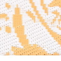 Vidaxl Zunanja preproga, rumena, 140 x 200 cm, PP
