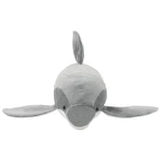 Vidaxl Plišasta igrača delfin siv