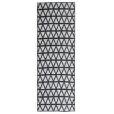 Vidaxl Zunanja preproga, črna, 80 x 250 cm, PP