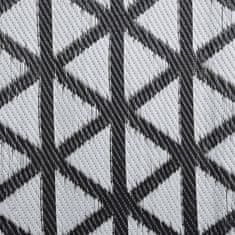 Vidaxl Zunanja preproga, črna, 80 x 250 cm, PP